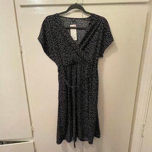Wrap Dress, Black and White, XS, new with tags